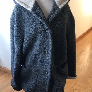 Jason cole fleece hooded coat